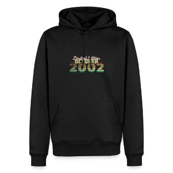 22e anniversaire Édition Limitée (SCR) 10/2002 - Sweat à capuche Premium bio Homme - noir - Devant - Nico (187cm)