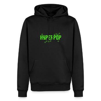 Rétro des années 90 Hyperpop Musique esthétique - Sweat à capuche Premium bio Homme - noir - Devant - Nico (187cm)