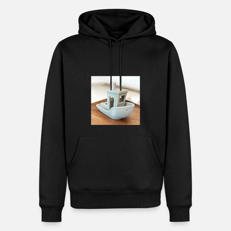 bateau gris - Sweat à capuche Premium bio Homme - undefined