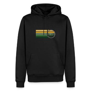 Golfspieler Golf Geschenk Golfschläger Retro - Männer Premium Bio Hoodie - Schwarz - Vorne - Nico (187cm)