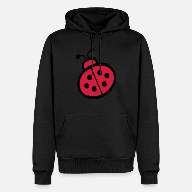 ladybug - Sweat à capuche Premium bio Homme - noir