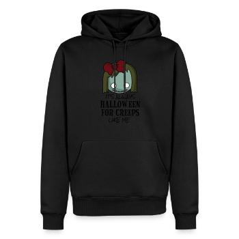 c'est toujours HALLOWEEN FOR CREEPS comme moi - Zombie - Sweat à capuche Premium bio Homme - noir - Devant - Nico (187cm)