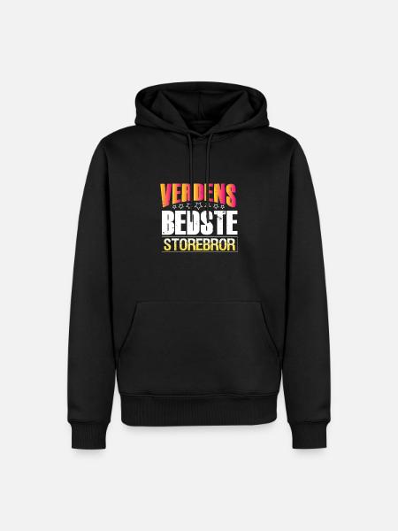 Los mejores hermanos mayores del mundo - Herre Premium økologisk hoodie - sort