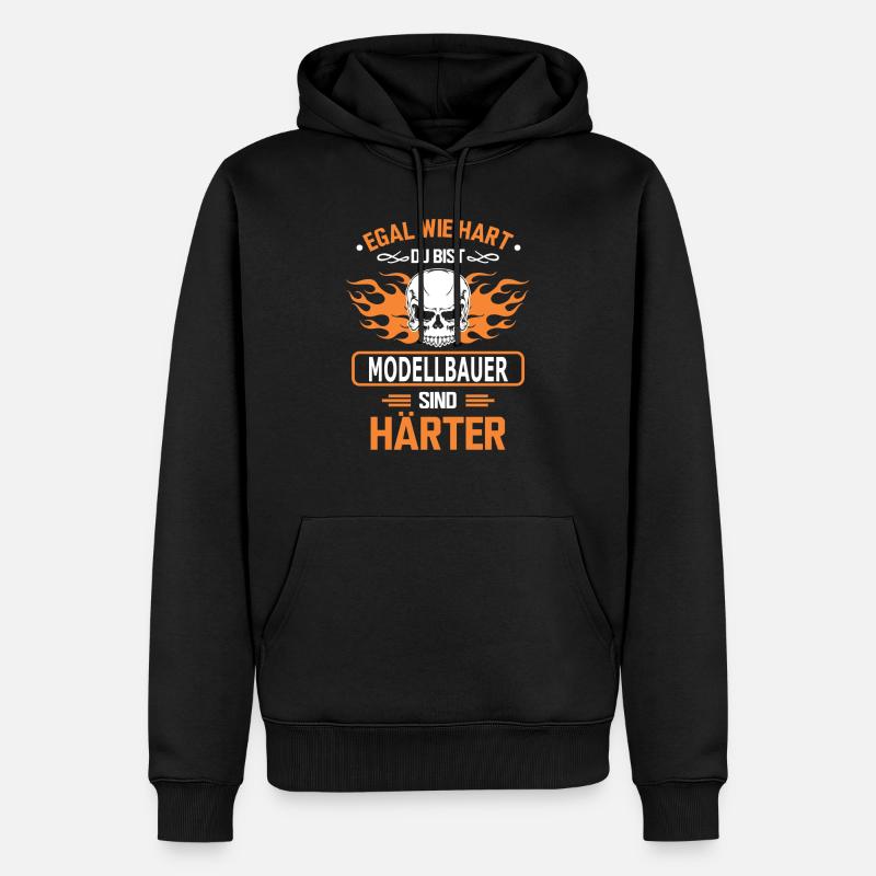 modellbauer - Männer Premium Bio Hoodie - Schwarz