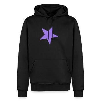 Étoile Étoile Corps céleste étoile - Sweat à capuche Premium bio Homme - noir - Devant - Nico (187cm)