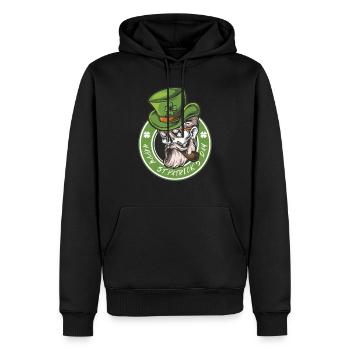 St. Patrick’s Day Hireblatt Irlandais Chemise cadeau - Sweat à capuche Premium bio Homme - noir - Devant - Nico (187cm)