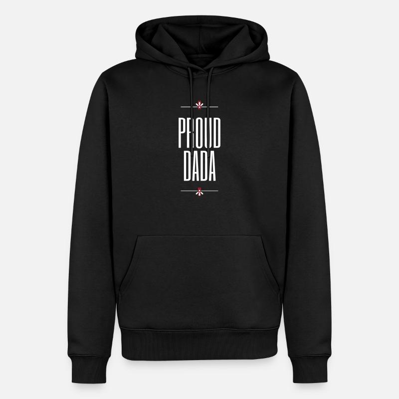 Fier Dada - Sweat à capuche Premium bio Homme - noir