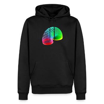 Slinky best - colorful - Men’s Premium Organic Hoodie - black - Front - Nico (187cm)