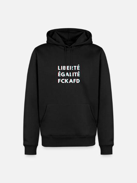 FCKAFD - Männer Premium Bio Hoodie - Schwarz