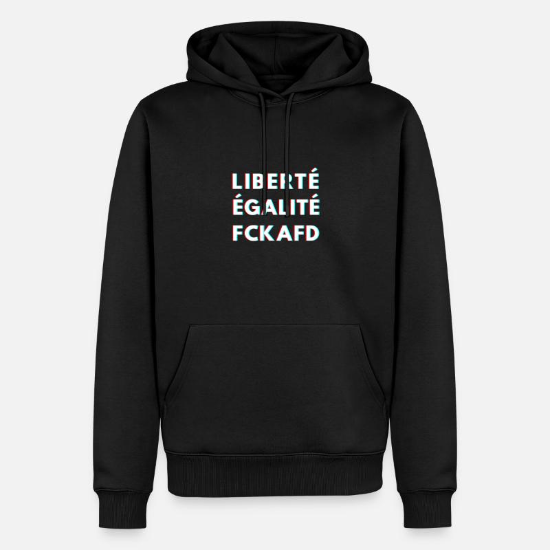 FCKAFD - Männer Premium Bio Hoodie - Schwarz