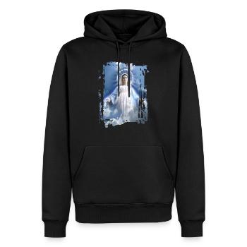Holly Mary Maria Madonna Mariana Jungfrau Maria - Männer Premium Bio Hoodie - Schwarz - Vorne - Nico (187cm)