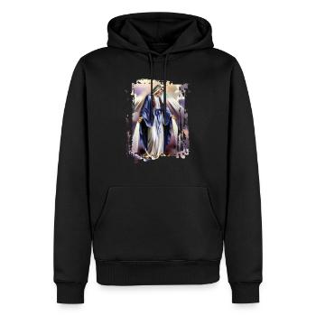 Holly Mary Maria Madonna Mariana Jungfrau Maria - Männer Premium Bio Hoodie - Schwarz - Vorne - Nico (187cm)