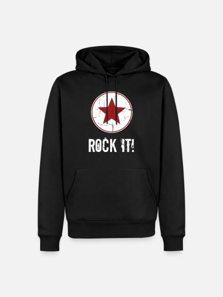 Rock It! Punk Rock Gift - Men’s Premium Organic Hoodie - black