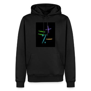 mathematics - Men’s Premium Organic Hoodie - black - Front - Nico (187cm)