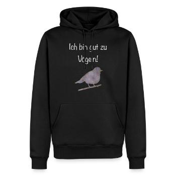 Ich bin gut zu vögeln! - Männer Premium Bio Hoodie - Schwarz - Vorne - Nico (187cm)