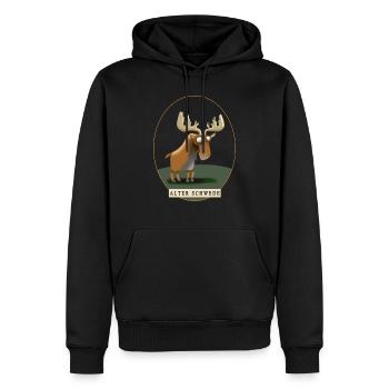 Alter Schwede - Männer Premium Bio Hoodie - Schwarz - Vorne - Nico (187cm)