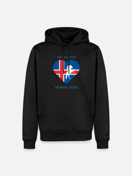 Dancing with the horses - Men’s Premium Organic Hoodie - black