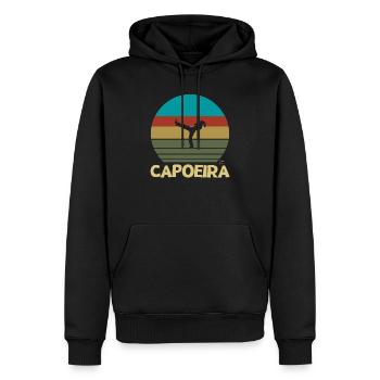 Capoeira Femme | Conception de Capoeira - Sweat à capuche Premium bio Homme - noir - Devant - Nico (187cm)