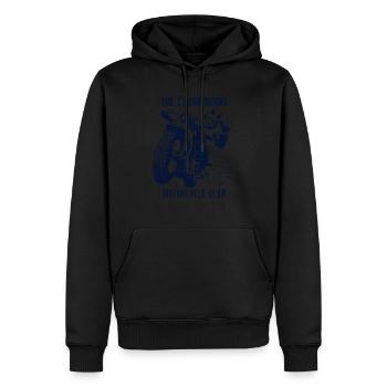 The extra riding - Men’s Premium Organic Hoodie - black - Front - Nico (187cm)