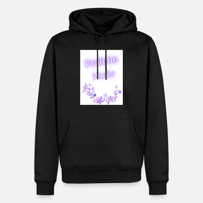Fraiche mode t shirt - Sweat à capuche Premium bio Homme - noir