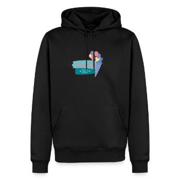Schulkind Schule 2022 - Männer Premium Bio Hoodie - Schwarz - Vorne - Nico (187cm)