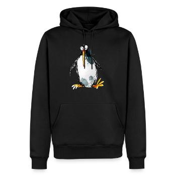 Pingouin - Sweat à capuche Premium bio Homme - noir - Devant - Nico (187cm)