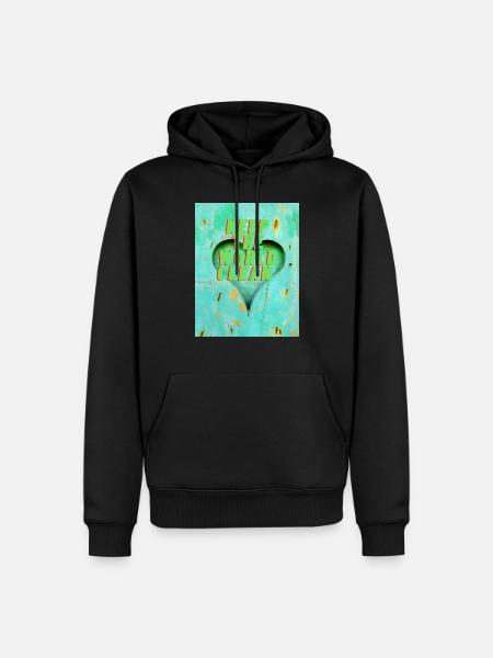 KEEP THE WORLD CLEAN - Männer Premium Bio Hoodie - Schwarz