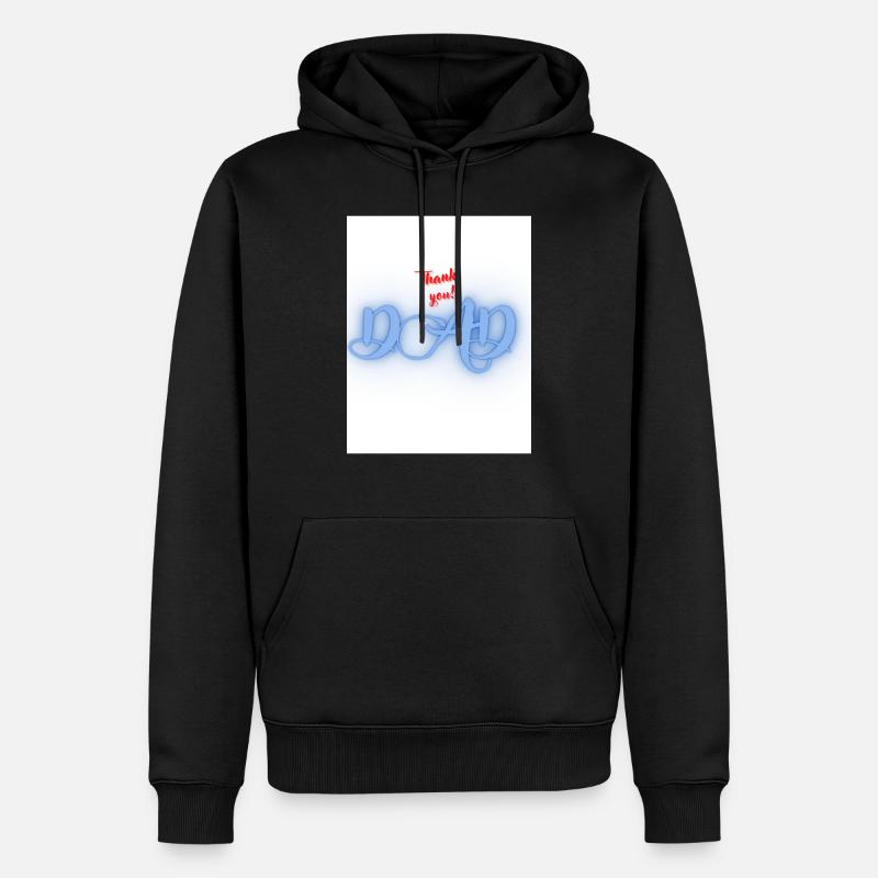 Papa - Sweat à capuche Premium bio Homme - noir