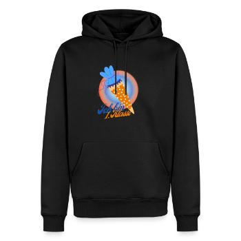 Ich bin erste Klasse - Männer Premium Bio Hoodie - Schwarz - Vorne - Nico (187cm)