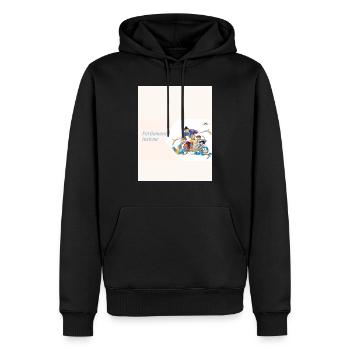 Lassen Sie uns gemeinsam über die offizielle Vernunft sprechen - Männer Premium Bio Hoodie - Schwarz - Vorne - Nico (187cm)