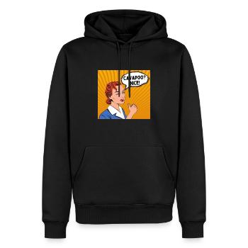 Cavapoo Shirt | Cavoodle Shirt | Nice! - Men’s Premium Organic Hoodie - black - Front - Nico (187cm)