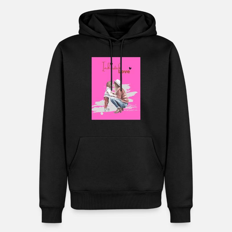 Amour éternel - Sweat à capuche Premium bio Homme - noir