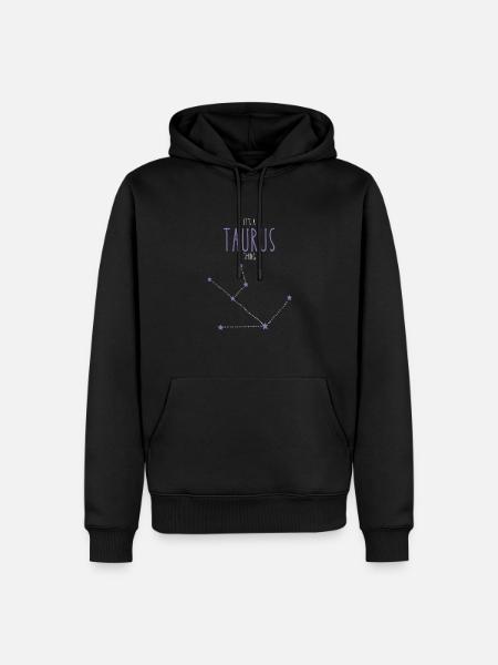 Taurus Sternzeichen - Männer Premium Bio Hoodie - Schwarz