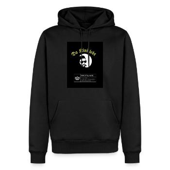 4Da Kini König Ludwig Bayern God Safe the Kind - Männer Premium Bio Hoodie - Schwarz - Vorne - Nico (187cm)