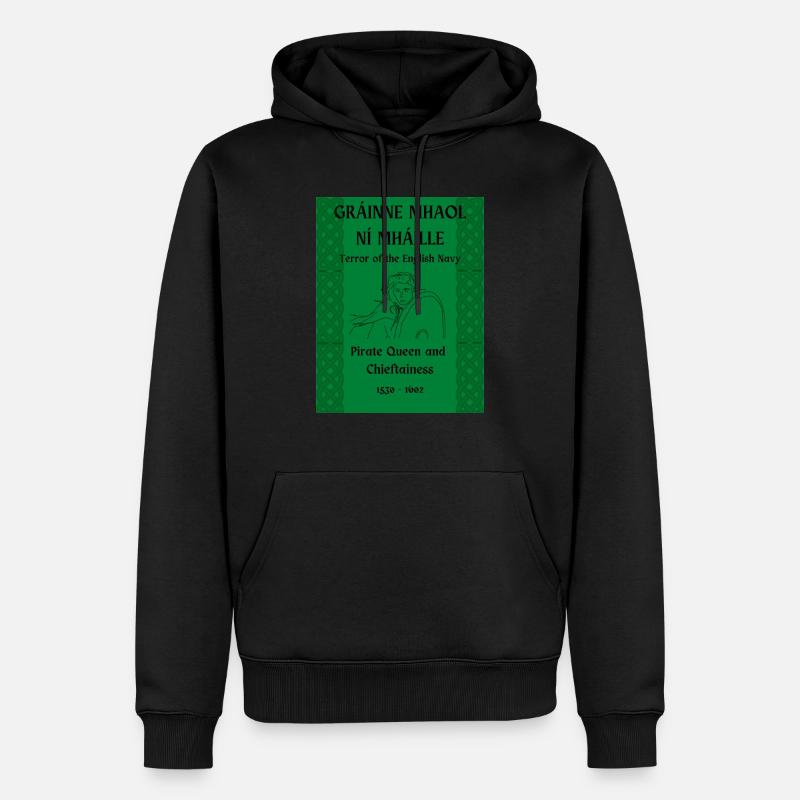 GRÁINNE MHAOL NÍ MHÁILLE - Sweat à capuche Premium bio Homme - noir