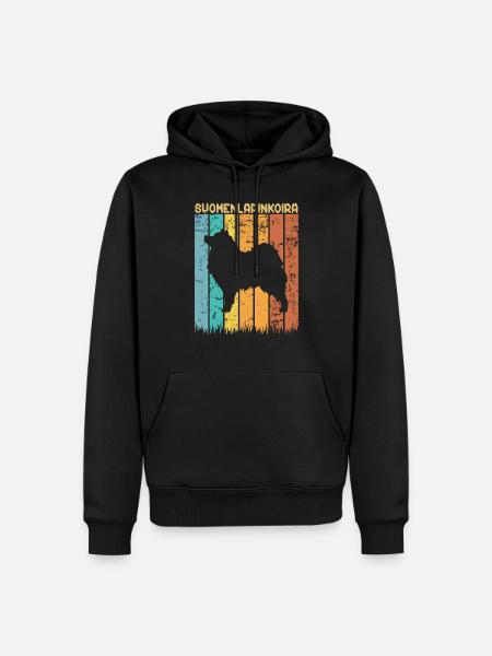 Finnish Lapland Dog - Men’s Premium Organic Hoodie - black