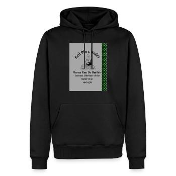 Red Piers Butler - Sweat à capuche Premium bio Homme - noir - Devant - Nico (187cm)