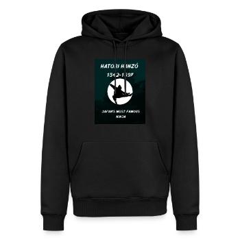 HATORI HANZÓ, le ninja le plus célèbre du Japon. - Sweat à capuche Premium bio Homme - noir - Devant - Nico (187cm)