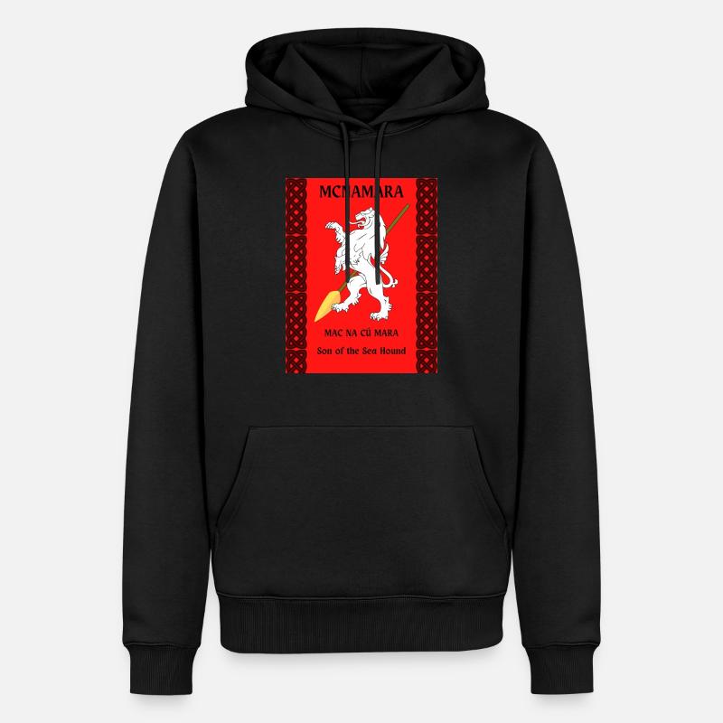 Nom de famille Macnamara - Sweat à capuche Premium bio Homme - noir