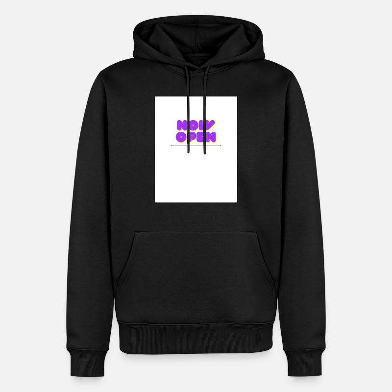 Maintenant ouvert! - Sweat à capuche Premium bio Homme - noir