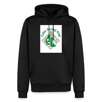 Keltischer Boxkönig - Männer Premium Bio Hoodie - Schwarz - Vorne - Nico (187cm)