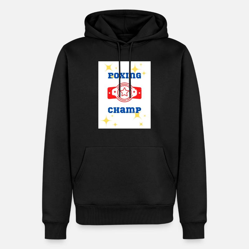 Champion de boxe - Sweat à capuche Premium bio Homme - noir