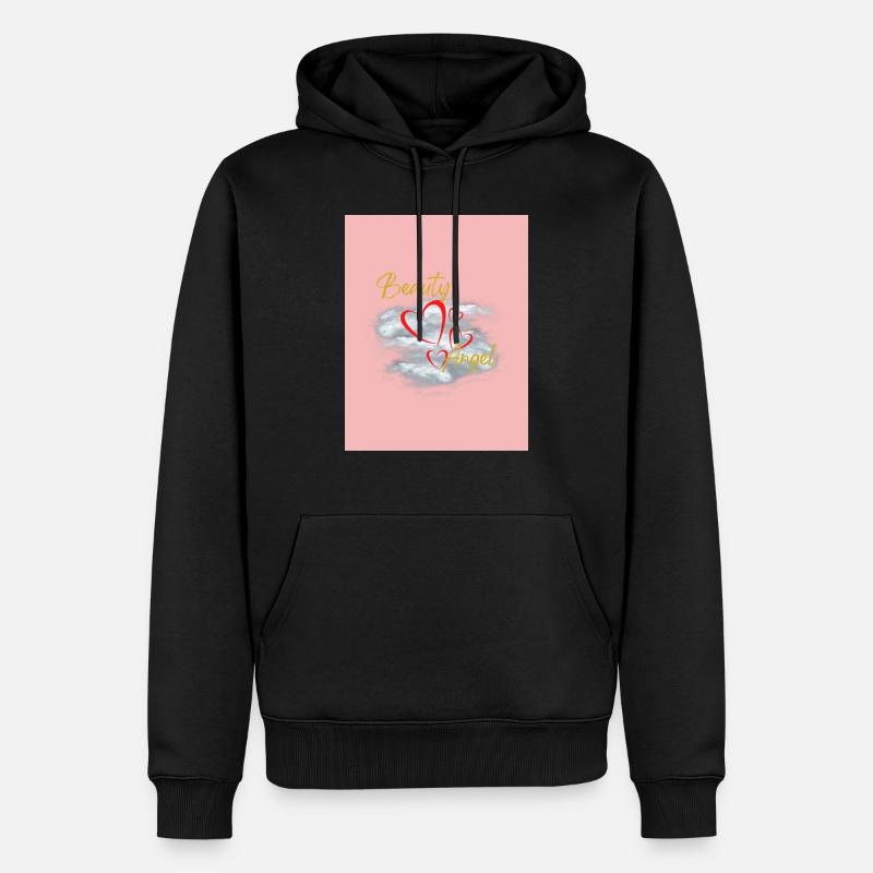 Conception sans nom - Sweat à capuche Premium bio Homme - noir