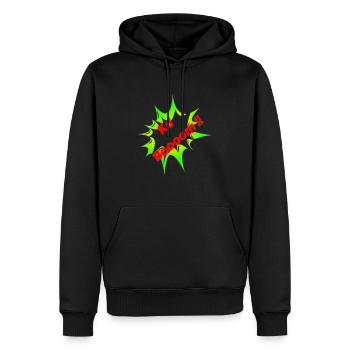 ka Boooom transformed - Männer Premium Bio Hoodie - Schwarz - Vorne - Nico (187cm)