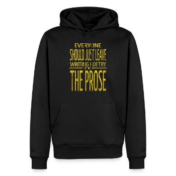book worm birthday books coffee statement - Männer Premium Bio Hoodie - Schwarz - Vorne - Nico (187cm)