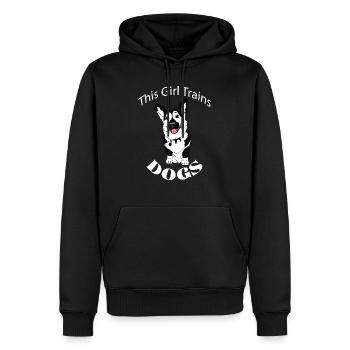 Hundetrainer Professionelle Hundetrainingsschule - Männer Premium Bio Hoodie - Schwarz - Vorne - Nico (187cm)