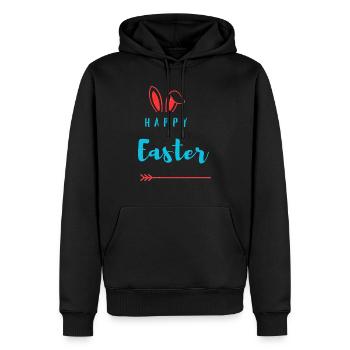 Happy Easter Bunny Easter Egg Hunt Squad Easter Wo - Sweat à capuche Premium bio Homme - noir - Devant - Nico (187cm)