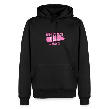 La meilleure maman du monde toujours! - Sweat à capuche Premium bio Homme - noir - Devant - Nico (187cm)