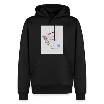 Gottes Heilung - Männer Premium Bio Hoodie - Schwarz - Vorne - Nico (187cm)