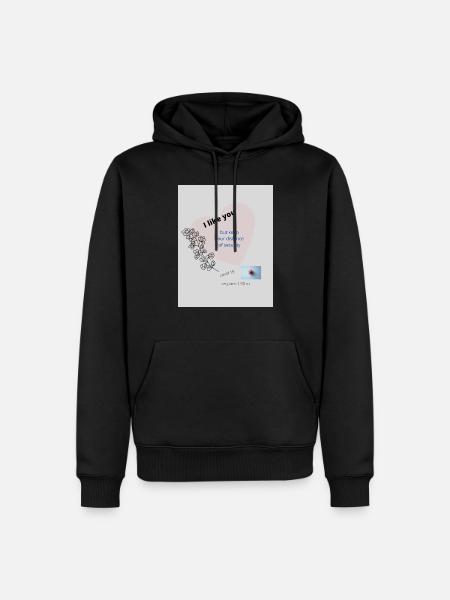 god's healing - Sweat à capuche Premium bio Homme - noir
